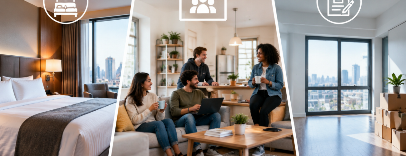 Between a Hotel and a Lease: Where Shared House Rentals Fit for a Temporary Stay
