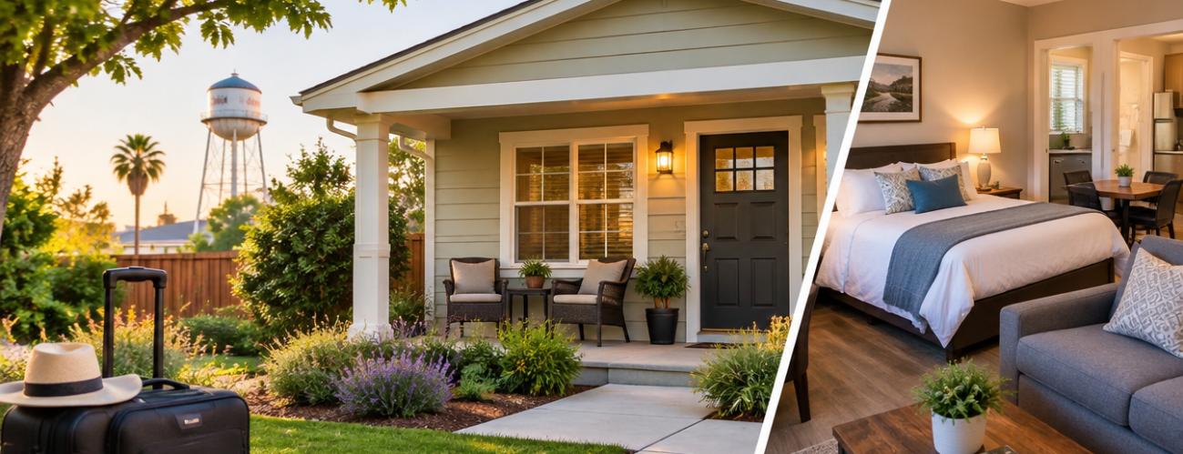 furnished guest house in Visalia